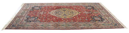 Tappeto Isfahan Antico Persiano Autentico | Annodato a Mano 340x230cm