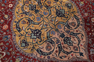 Authentic Antique Persian Isfahan Rug | Hand-Knotted 340x230cm