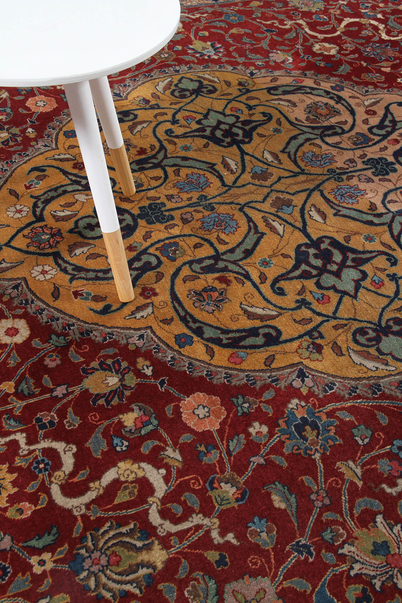 Tappeto Isfahan Antico Persiano Autentico | Annodato a Mano 340x230cm