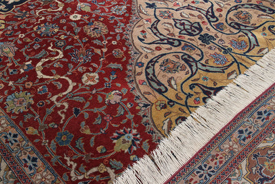 Authentic Antique Persian Isfahan Rug | Hand-Knotted 340x230cm