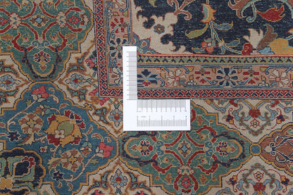 Tappeto Isfahan Antico Persiano Autentico | Annodato a Mano 340x230cm