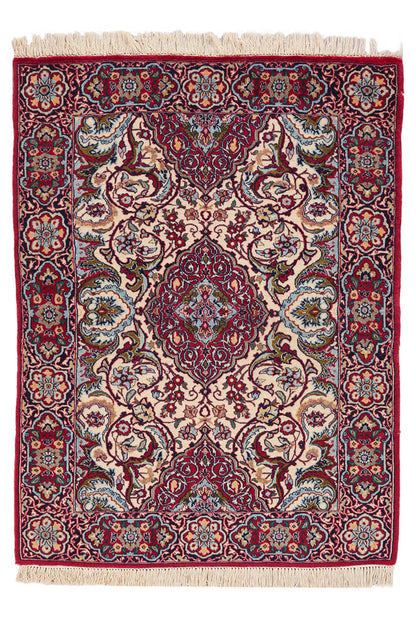 Persian Isfahan Silk & Wool Rug 93_70 cm
