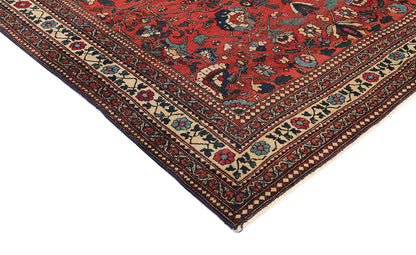 Tappeto Isfahan Antico Persiano Autentico | Annodato a Mano 195x140cm