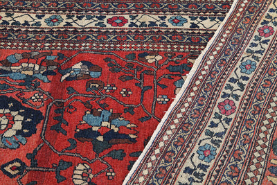 Authentic Antique Persian Isfahan Rug | Hand-Knotted 195x140cm