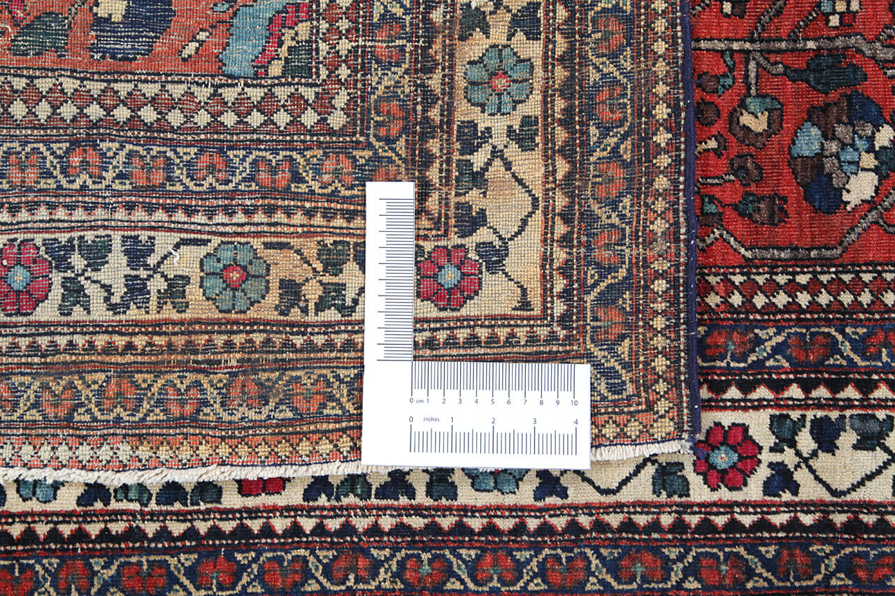 Tappeto Isfahan Antico Persiano Autentico | Annodato a Mano 195x140cm