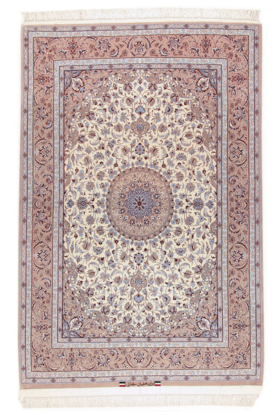 Persian Isfahan Silk & Wool Rug 210_140 cm