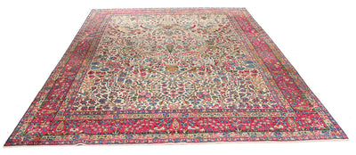 Tappeto Kerman Antico Persiano Autentico | Annodato a Mano 365x260cm - CarpetLiving