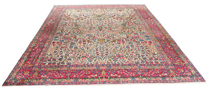 Tappeto Kerman Antico Persiano Autentico | Annodato a Mano 365x260cm