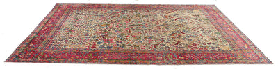 Tappeto Kerman Antico Persiano Autentico | Annodato a Mano 365x260cm - CarpetLiving