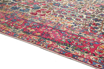 Tappeto Kerman Antico Persiano Autentico | Annodato a Mano 365x260cm