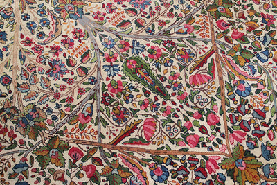 Tappeto Kerman Antico Persiano Autentico | Annodato a Mano 365x260cm - CarpetLiving