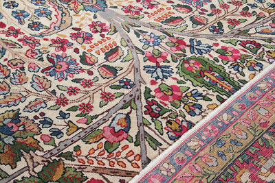 Tappeto Kerman Antico Persiano Autentico | Annodato a Mano 365x260cm - CarpetLiving