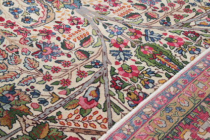 Tappeto Kerman Antico Persiano Autentico | Annodato a Mano 365x260cm