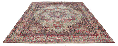 Tappeto Kerman Antico Persiano Autentico | Annodato a Mano 375x270cm