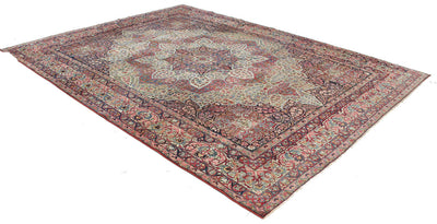 Tappeto Kerman Antico Persiano Autentico | Annodato a Mano 375x270cm - CarpetLiving