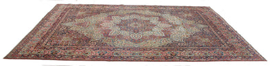 Tappeto Kerman Antico Persiano Autentico | Annodato a Mano 375x270cm - CarpetLiving