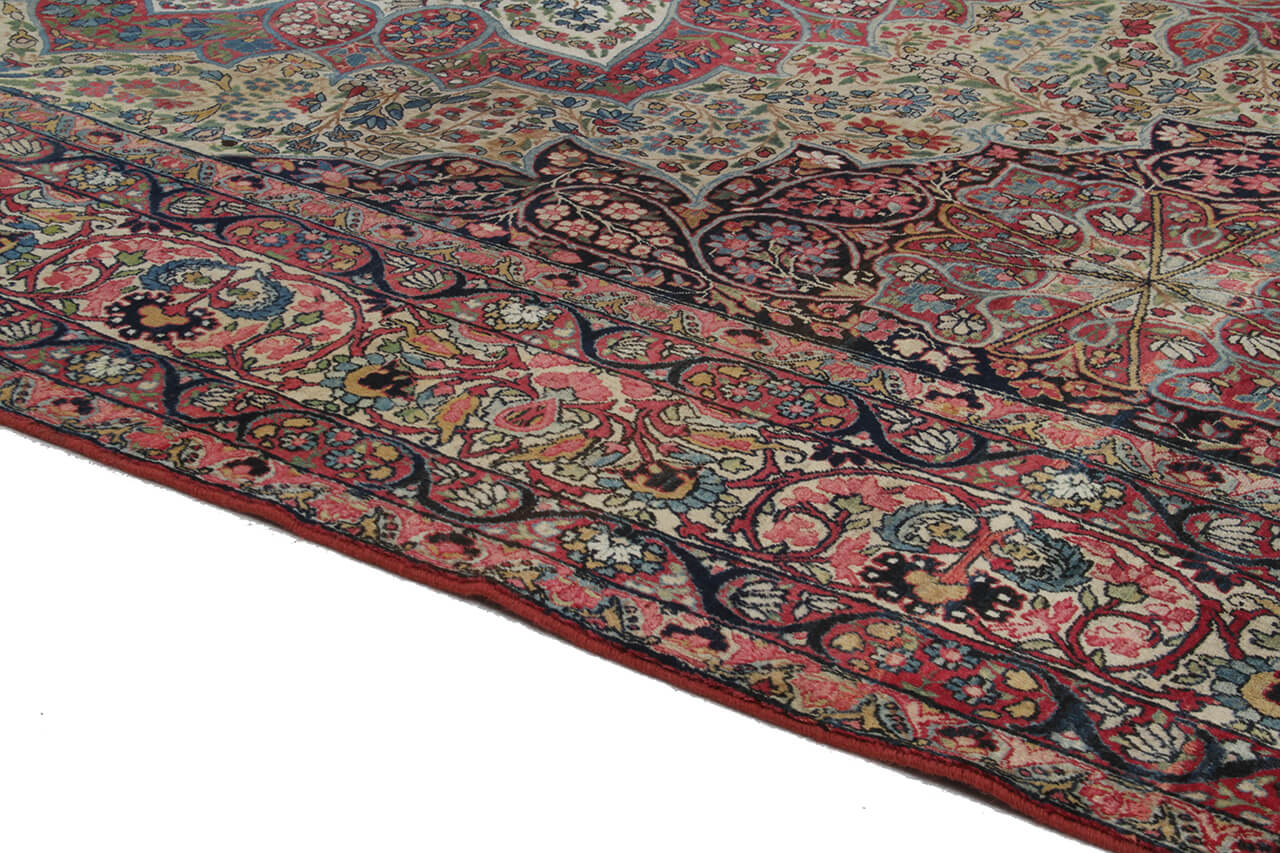 Tappeto Kerman Antico Persiano Autentico | Annodato a Mano 375x270cm