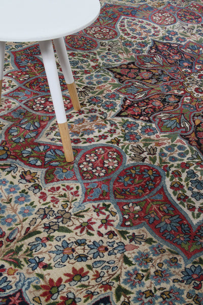Tappeto Kerman Antico Persiano Autentico | Annodato a Mano 375x270cm - CarpetLiving