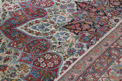 Tappeto Kerman Antico Persiano Autentico | Annodato a Mano 375x270cm