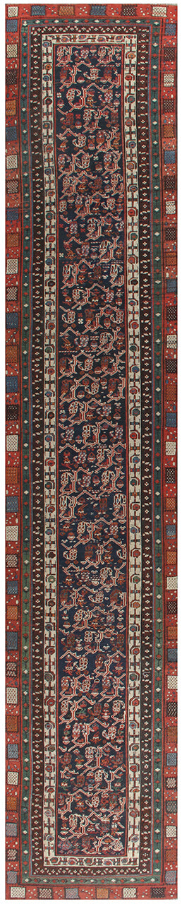 Authentic Antique Persian Malayer Rug | Hand-Knotted 675x100cm