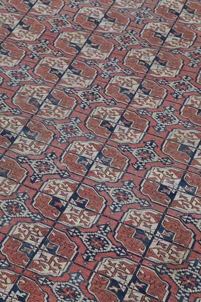 Antique Bouchara Oriental Rug: Authentic Turkmen Rug 339x226cm