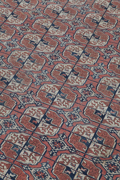 Antique Bouchara Oriental Rug: Authentic Turkmen Rug 339x226cm