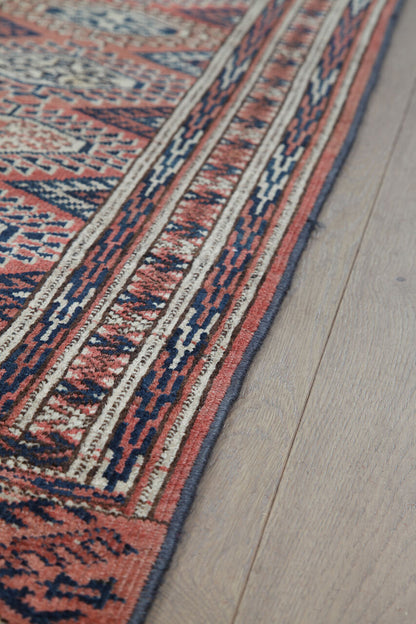 Antique Bouchara Oriental Rug: Authentic Turkmen Rug 339x226cm