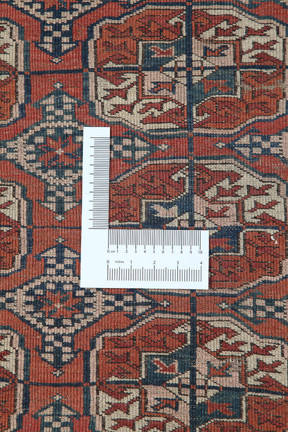 Antique Bouchara Oriental Rug: Authentic Turkmen Rug 339x226cm