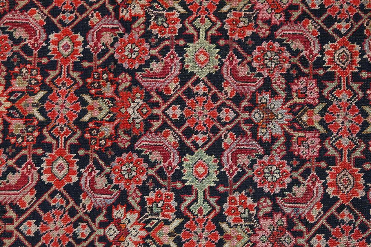 Authentic Antique Persian Malayer Rug | Hand-Knotted 450x105cm