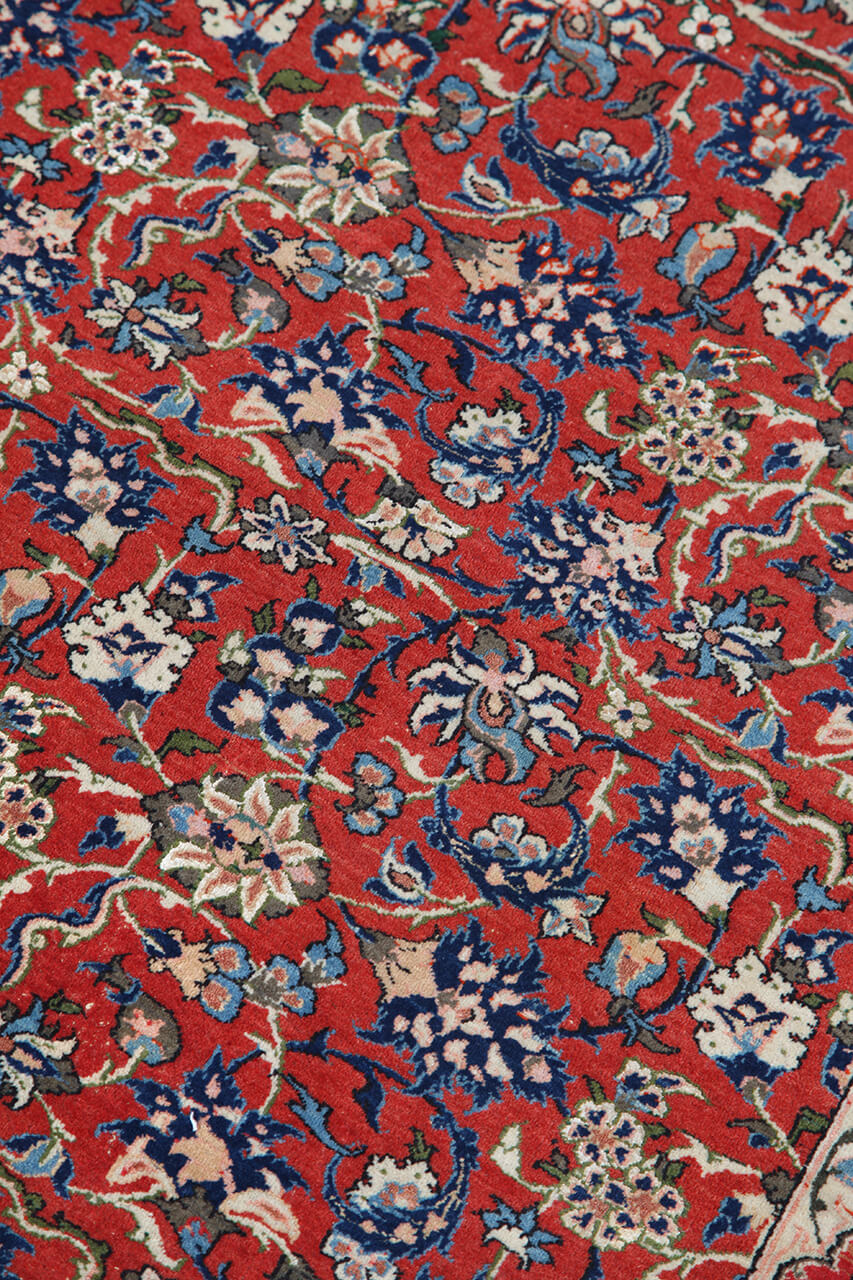 Authentic Antique Persian Isfahan Rug | Hand-Knotted 143x102cm