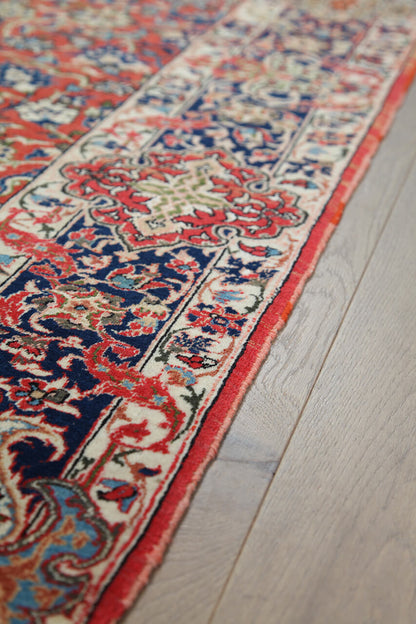 Authentic Antique Persian Isfahan Rug | Hand-Knotted 143x102cm