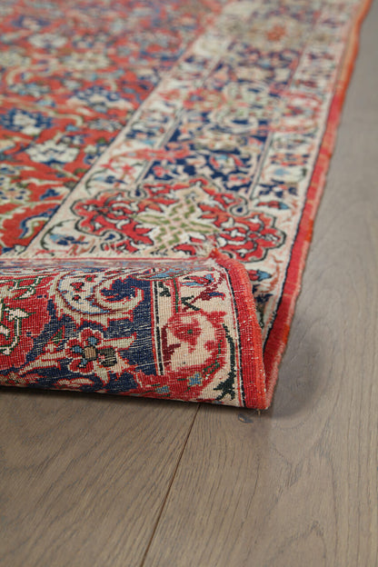 Authentic Antique Persian Isfahan Rug | Hand-Knotted 143x102cm