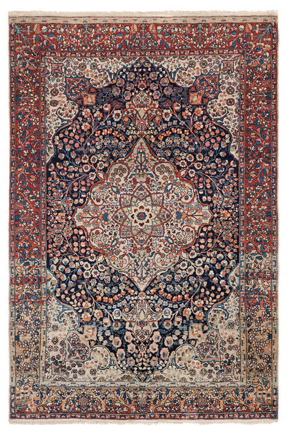 Authentic Antique Persian Farahan Rug | Hand-Knotted 207x137cm