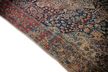 Authentic Antique Persian Farahan Rug | Hand-Knotted 207x137cm