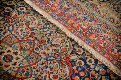 Authentic Antique Persian Farahan Rug | Hand-Knotted 207x137cm