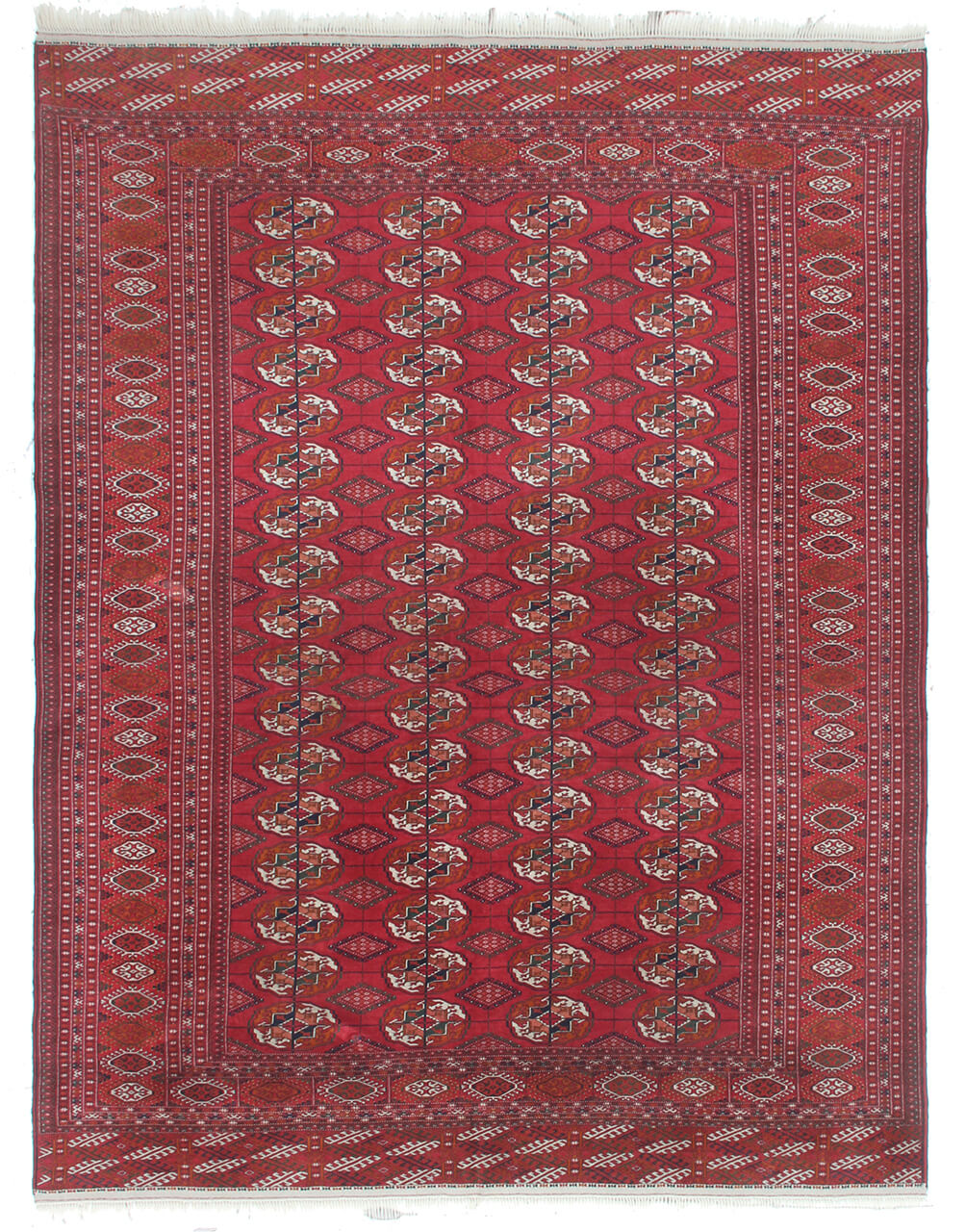 Tappeto Orientale Bouchara Antico: Autentico Tappeto Turcomanno 300x225cm