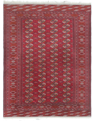Antique Bouchara Oriental Rug: Authentic Turkmen Rug 300x225cm