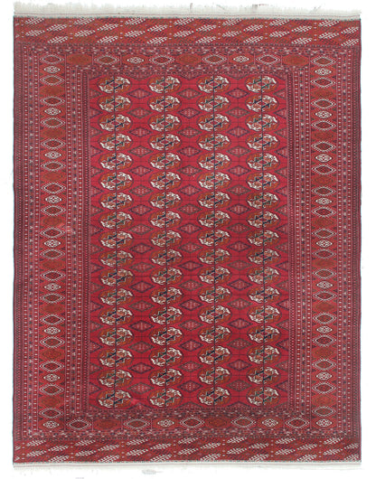 Tappeto Orientale Bouchara Antico: Autentico Tappeto Turcomanno 300x225cm
