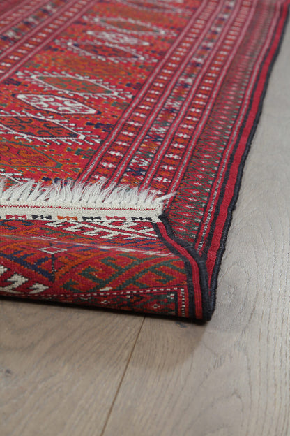 Tappeto Orientale Bouchara Antico: Autentico Tappeto Turcomanno 300x225cm