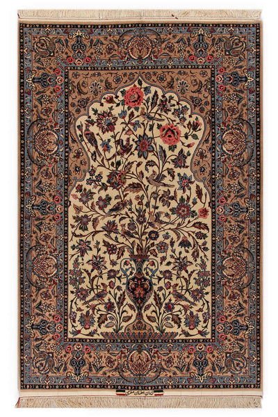 Persian Isfahan Silk & Wool Rug 235_156 cm