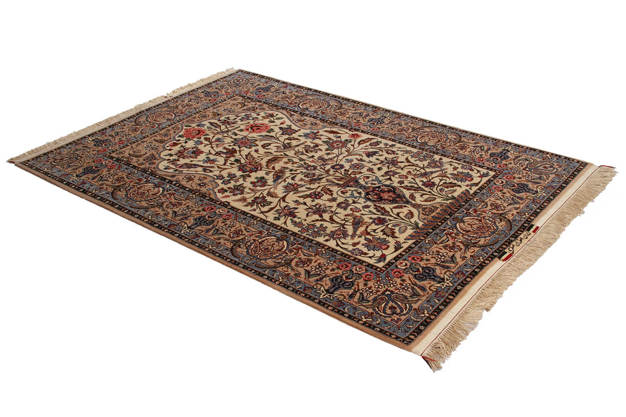 Tappeto Persiano ISFAHAN Seta/Lana 235x156cm