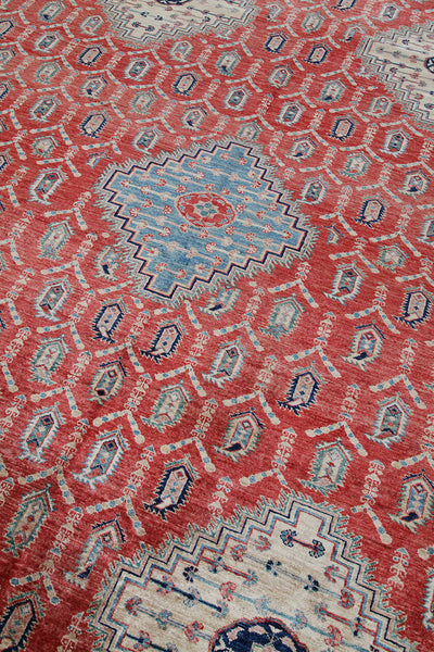 Handmade Premium Afghan Kazak Wool Rug, 545x364cm