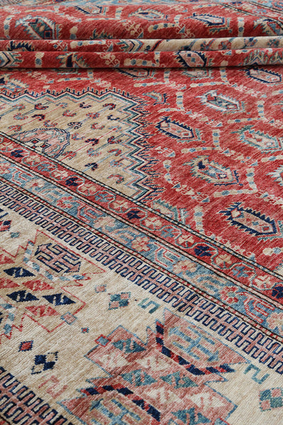 Handmade Premium Afghan Kazak Wool Rug, 545x364cm