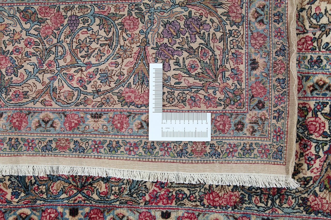 Tappeto Kerman Antico Persiano Autentico | Annodato a Mano 355x260cm