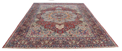 Tappeto Kerman Antico Persiano Autentico | Annodato a Mano 368x257cm