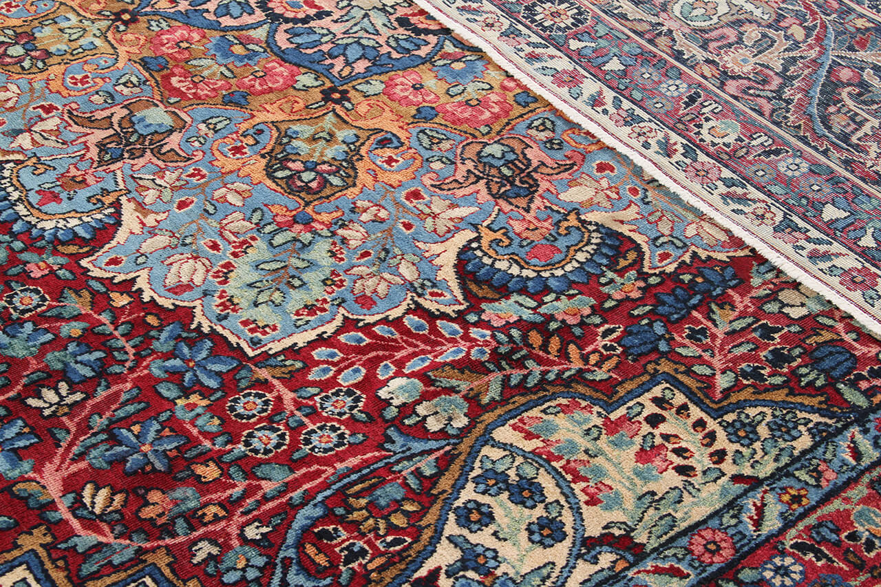 Tappeto Kerman Antico Persiano Autentico | Annodato a Mano 368x257cm