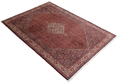 Handmade Bidjar Wool Rug Red