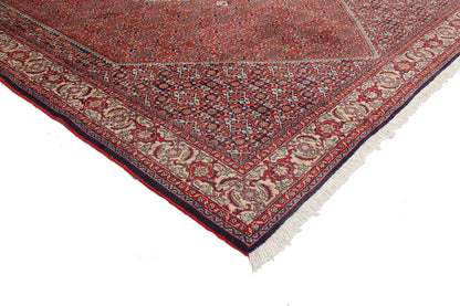 Handmade Bidjar Wool Rug Red