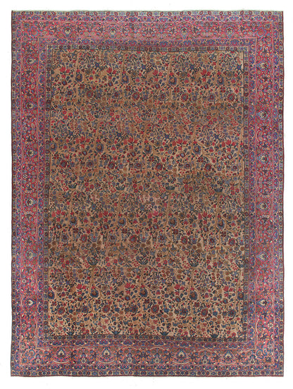 Tappeto Kerman Antico Persiano Autentico | Annodato a Mano 485x360cm