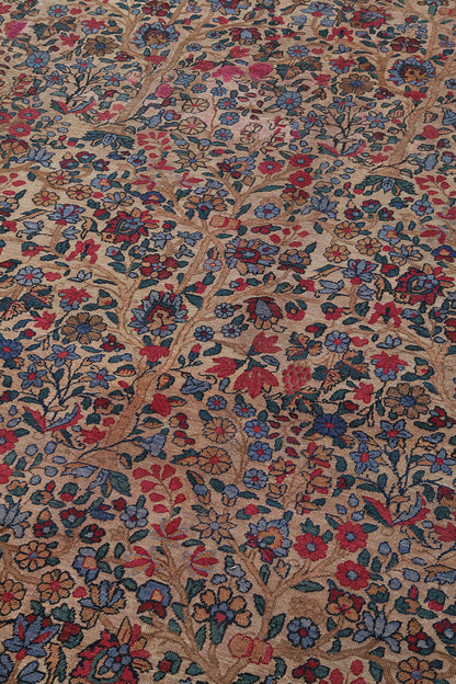 Tappeto Kerman Antico Persiano Autentico | Annodato a Mano 485x360cm